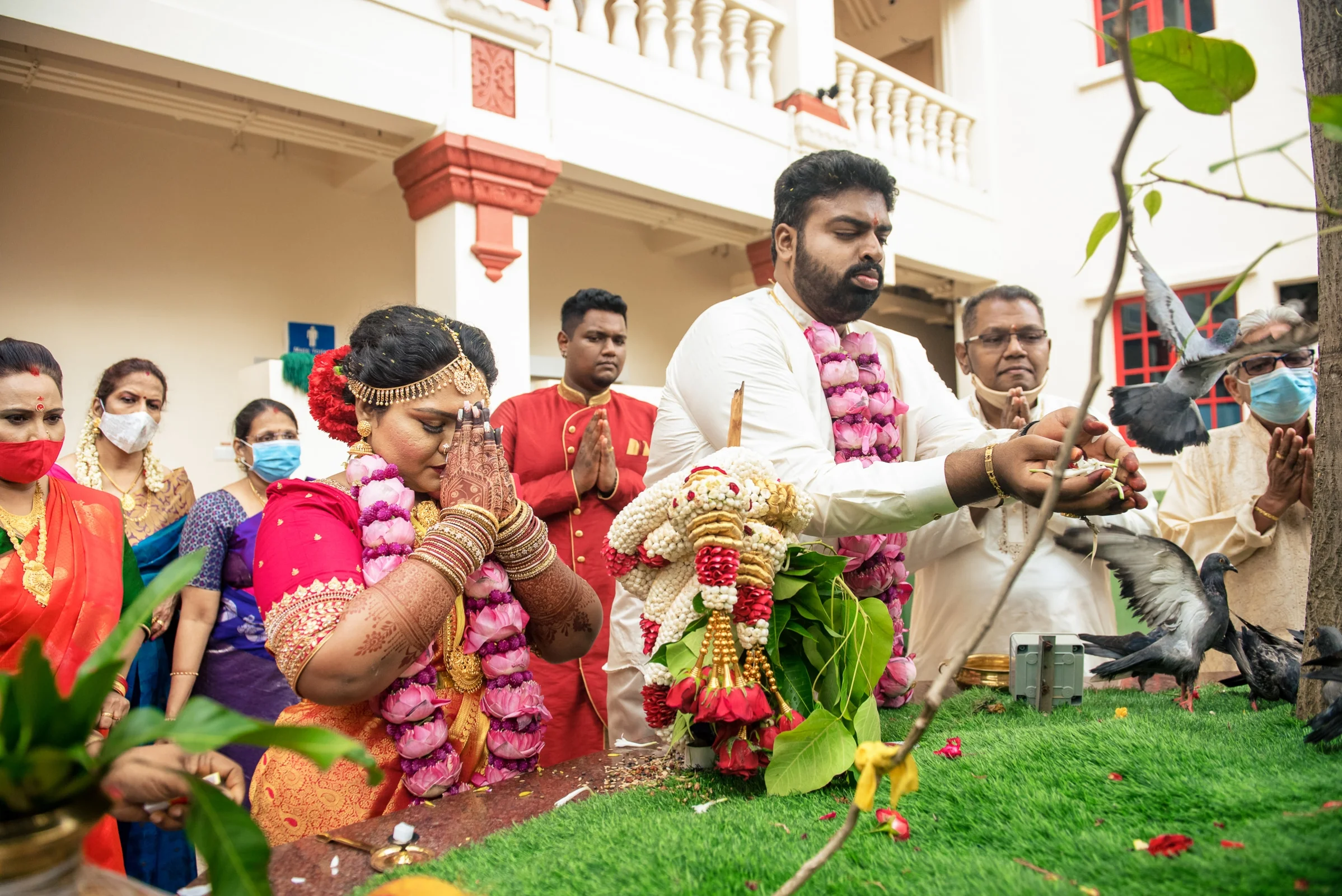 Aravind & Sharanyah photograph by Jacob's Artography
