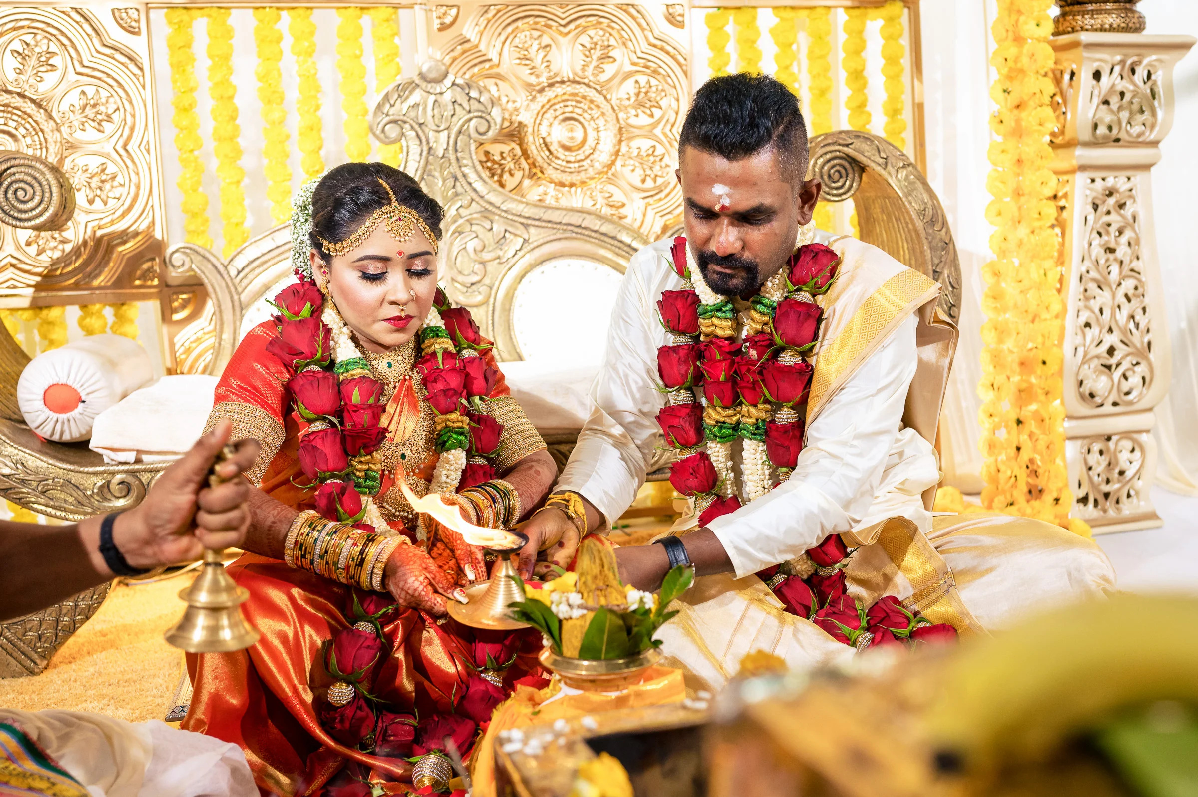 Saravanan & Bama photograph by Jacob's Artography