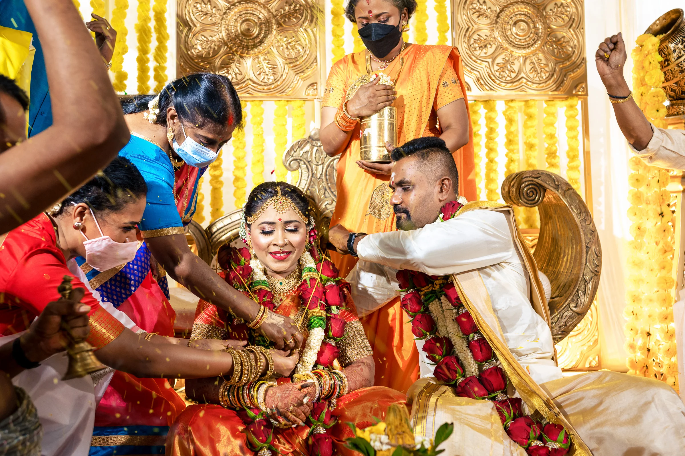 Saravanan & Bama photograph by Jacob's Artography