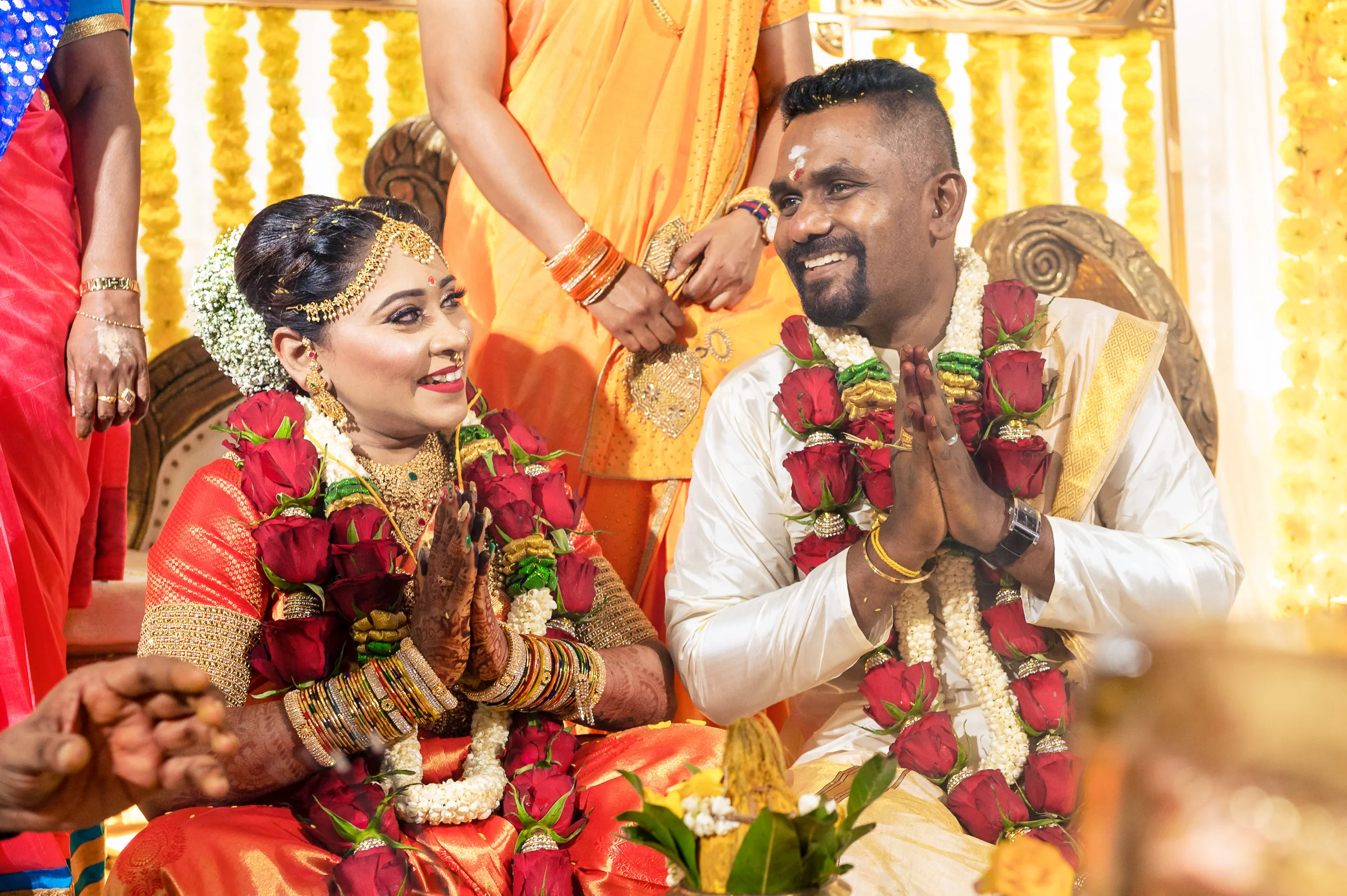 Saravanan & Bama photograph by Jacob's Artography