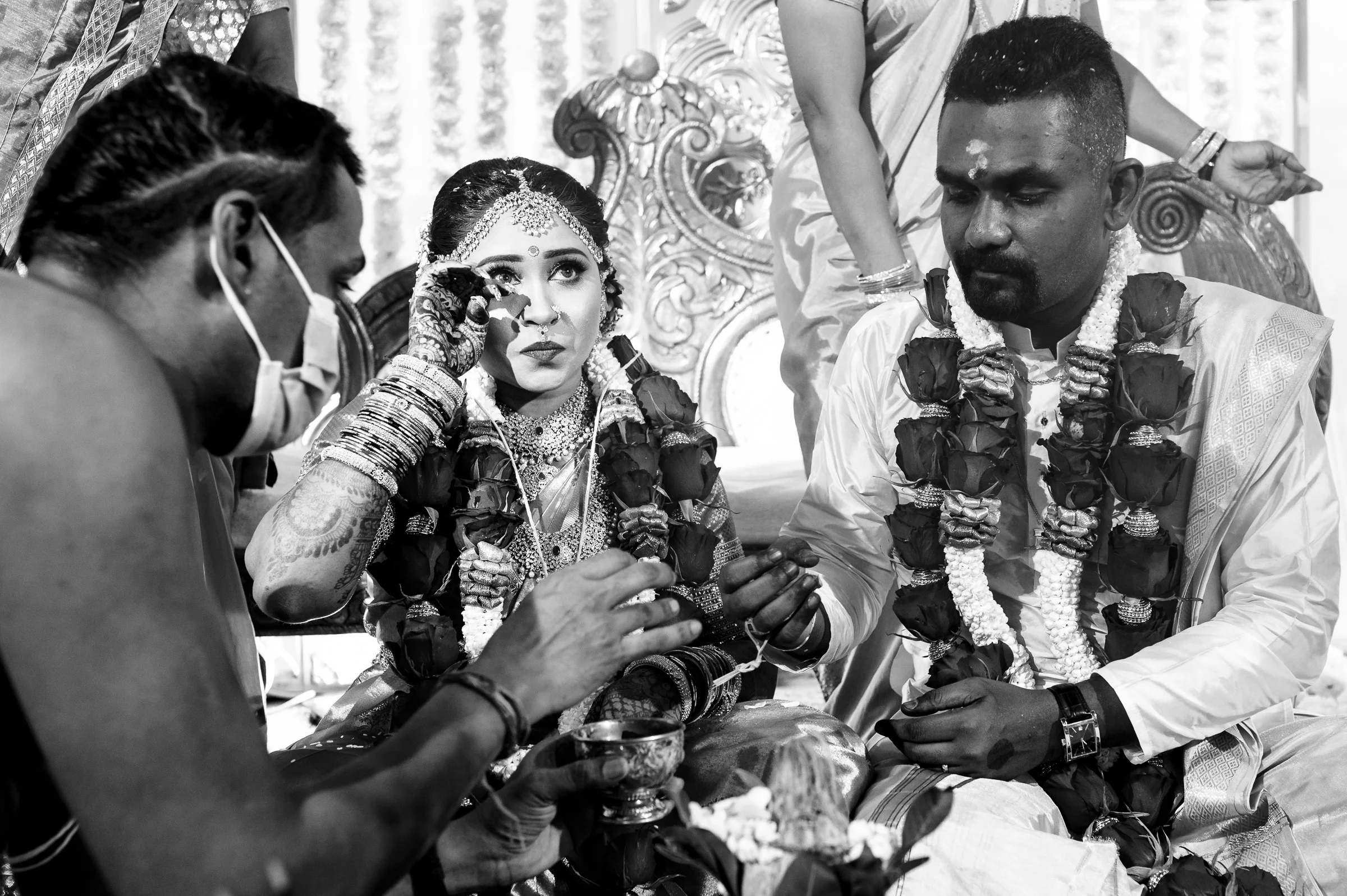 Saravanan & Bama photograph by Jacob's Artography