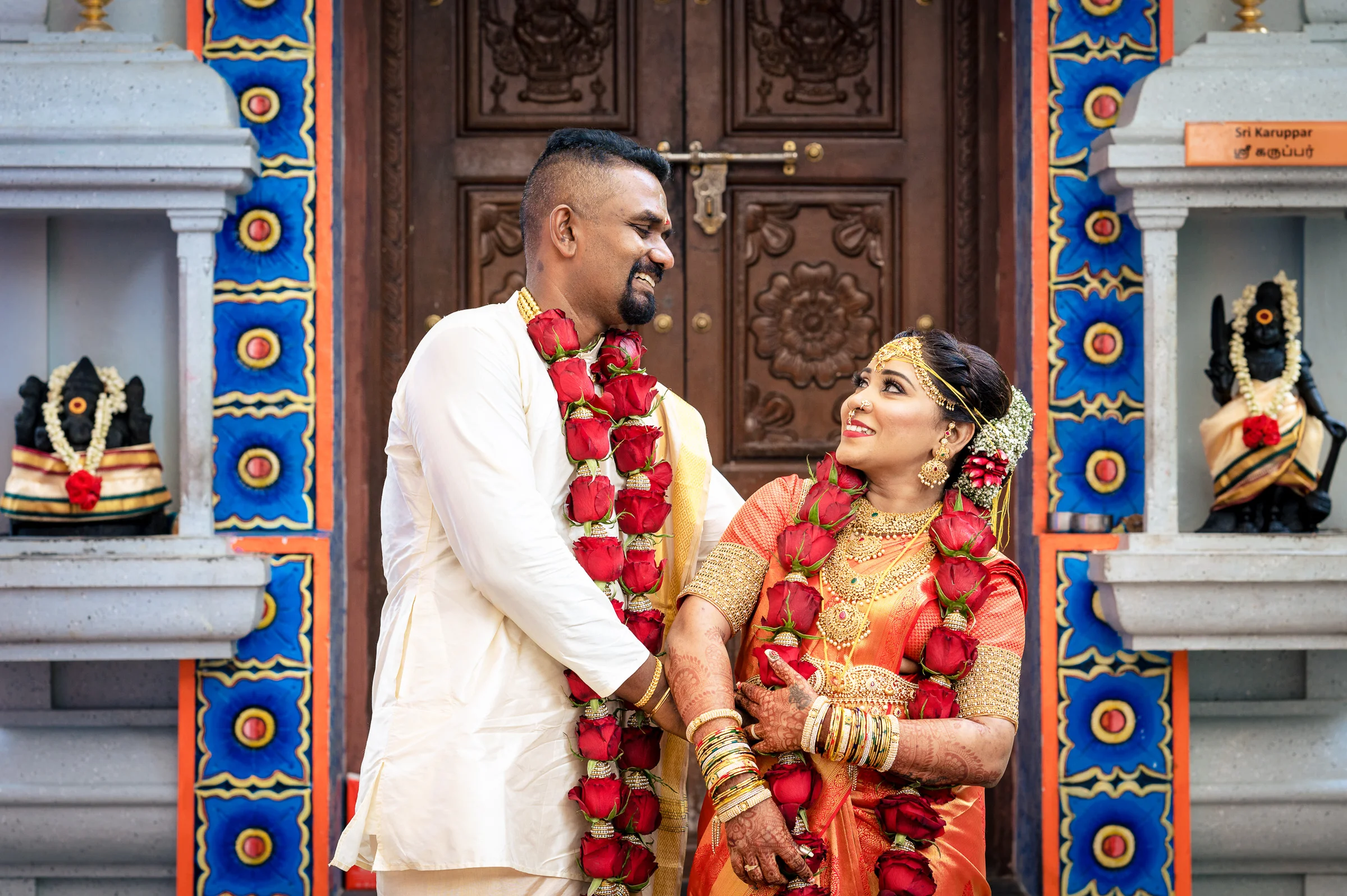 Saravanan & Bama photograph by Jacob's Artography